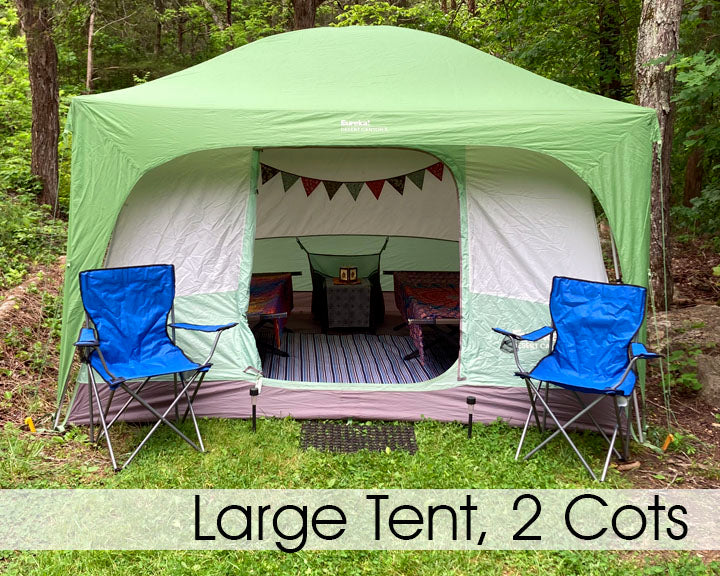 pre pitched tent Pre-Pitched Tent Add Ons at The Caverns – Dancin' Days Festival Camping